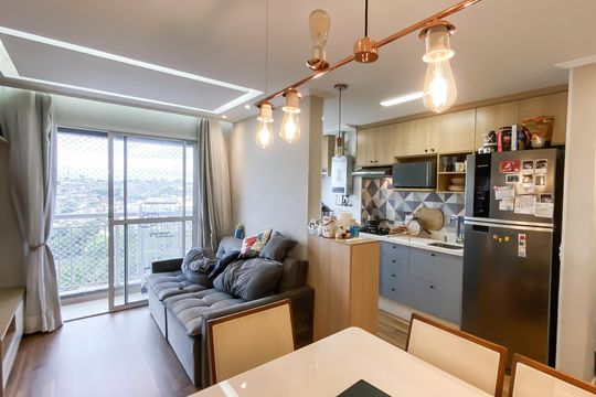 Sala  de apartamento à venda com 2 quartos, 46m² em Jardim Brasilia, São Paulo
