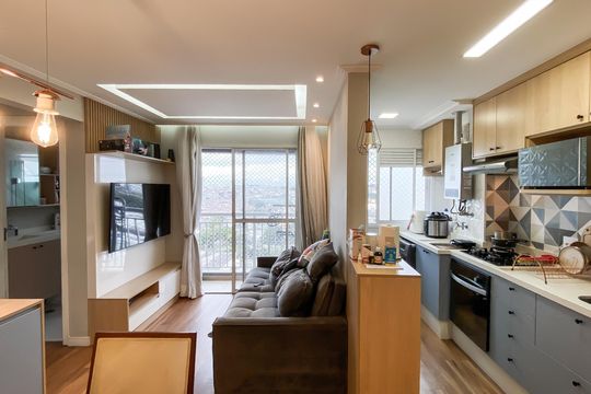 Sala  de apartamento à venda com 2 quartos, 46m² em Jardim Brasilia, São Paulo