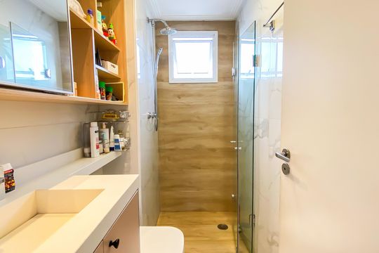 Bahieiro  de apartamento à venda com 2 quartos, 46m² em Jardim Brasilia, São Paulo
