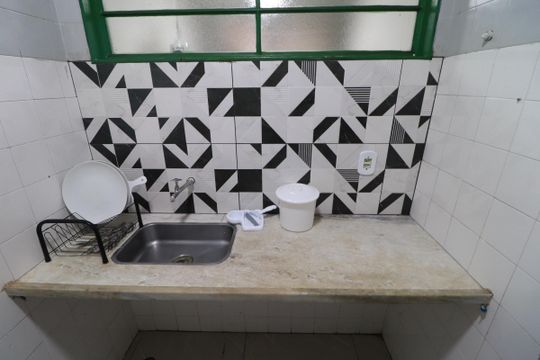 Cozinha  de apartamento para alugar com 1 quarto, 28m² em Centro, Ribeirão Preto
