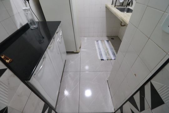 Cozinha  de apartamento para alugar com 1 quarto, 28m² em Centro, Ribeirão Preto