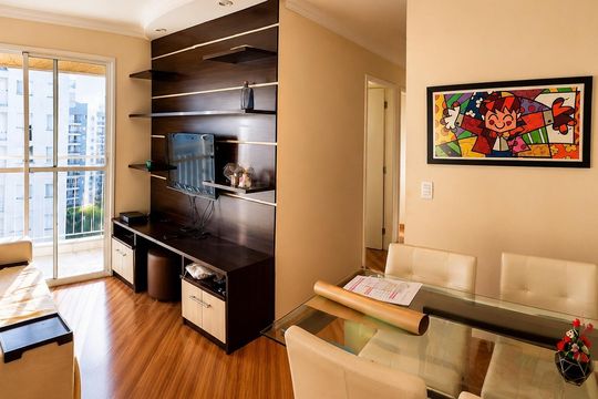 Sala de apartamento à venda com 3 quartos, 57m² em Jaguaré, São Paulo