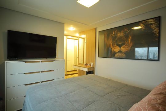 Suíte  de apartamento à venda com 3 quartos, 123m² em Centro, São Bernardo do Campo