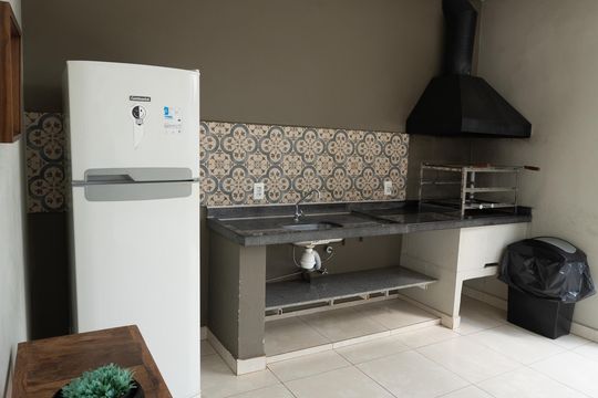Área comum - Churrasqueira de apartamento para alugar com 2 quartos, 60m² em Balneário Tropical, Paulínia