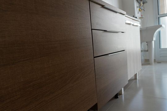 Cozinha - Armários de apartamento para alugar com 2 quartos, 60m² em Balneário Tropical, Paulínia