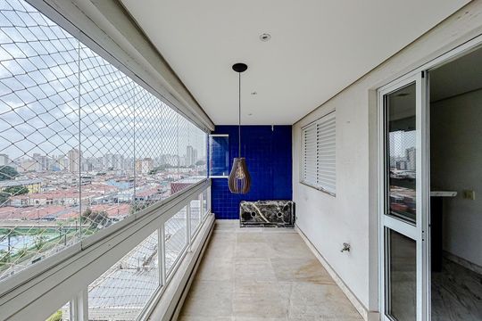 Varanda de apartamento à venda com 3 quartos, 106m² em Vila Gomes Cardim, São Paulo