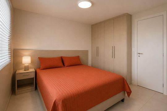 Quarto 2 de apartamento para alugar com 2 quartos, 40m² em Santa Fe, Gravataí