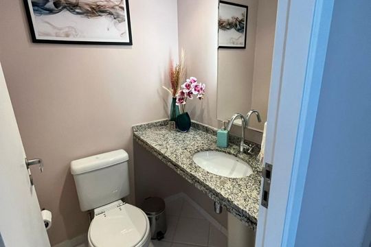 Banheiro de apartamento à venda com 4 quartos, 117m² em Jardim Lar Sao Paulo, São Paulo