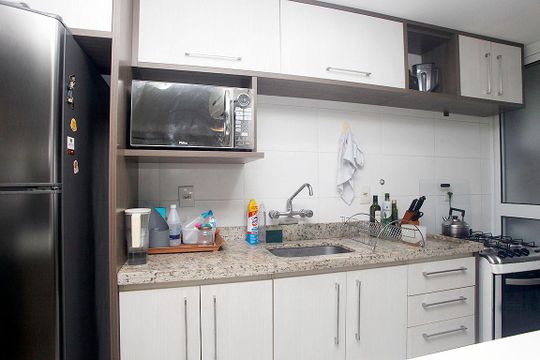 Cozinha de apartamento à venda com 2 quartos, 82m² em Rio Branco, Porto Alegre