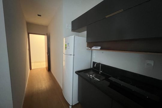Sala/cozinha de kitnet/studio para alugar com 1 quarto, 29m² em Cascatinha, Juiz de Fora