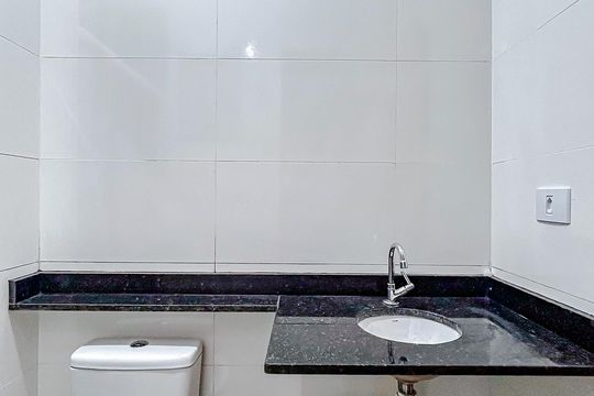 Banheiro de kitnet/studio à venda com 1 quarto, 18m² em Vila Formosa, São Paulo