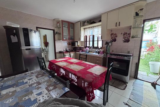 Cozinha de casa de condomínio à venda com 3 quartos, 290m² em Vargem Pequena, Rio de Janeiro