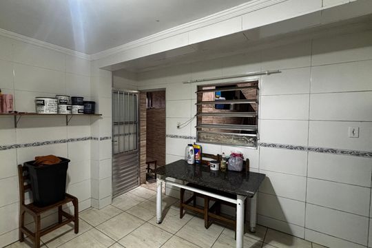 Cozinha de casa para alugar com 2 quartos, 65m² em Cata Preta, Santo André