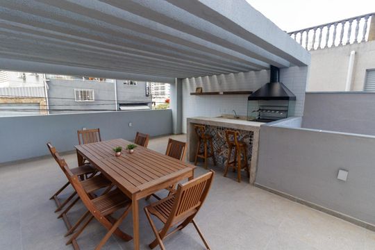 Área comum - Churrasqueira de apartamento para alugar com 1 quarto, 31m² em Vila Santa Clara, São Paulo