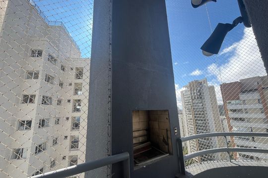 Sacada da Sala  de apartamento para alugar com 1 quarto, 60m² em Parque Bairro Morumbi, São Paulo