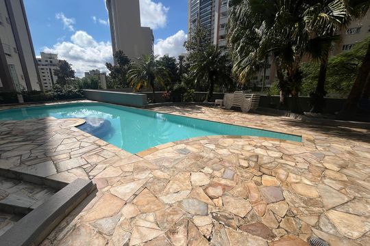 Piscina  de apartamento para alugar com 1 quarto, 60m² em Parque Bairro Morumbi, São Paulo