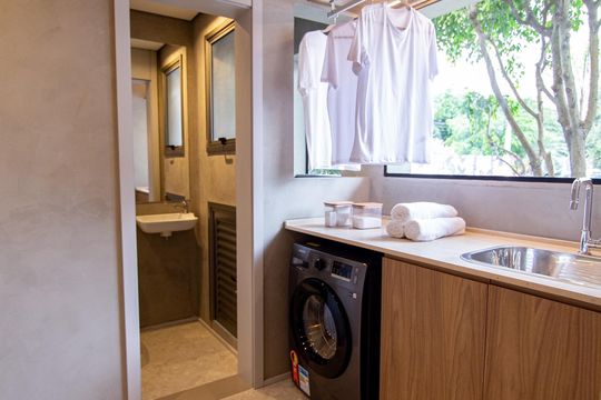 Área de serviço de apartamento à venda com 3 quartos, 121m² em Brooklin, São Paulo
