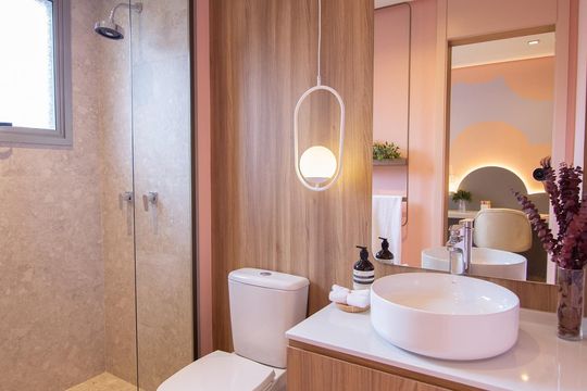 Banheiro de apartamento à venda com 3 quartos, 121m² em Brooklin, São Paulo