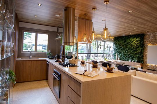 Cozinha de apartamento à venda com 3 quartos, 121m² em Brooklin, São Paulo