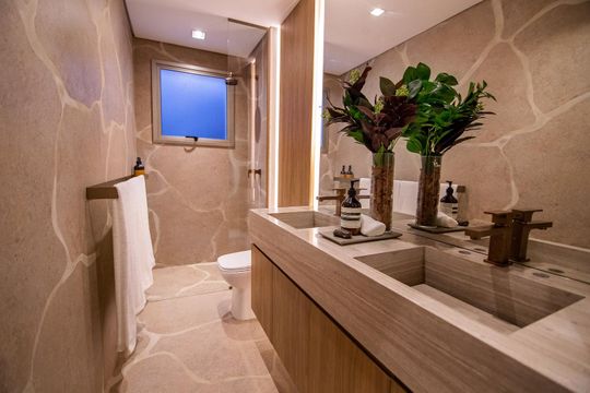 Banheiro de apartamento à venda com 3 quartos, 121m² em Brooklin, São Paulo