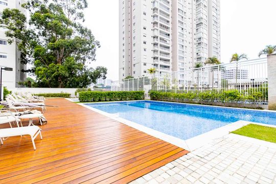 Área comum - Piscina de apartamento à venda com 3 quartos, 100m² em Santo Amaro, São Paulo
