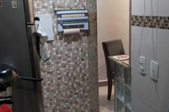 Cozinha de apartamento à venda com 2 quartos, 40m² em Padre Miguel, Rio de Janeiro