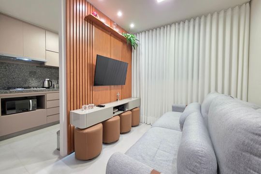 Sala de apartamento para alugar com 2 quartos, 64m² em Cruzeiro, Belo Horizonte