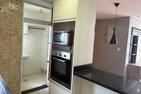 Cozinha de apartamento à venda com 3 quartos, 71m² em Jardim Tamoio, Jundiaí