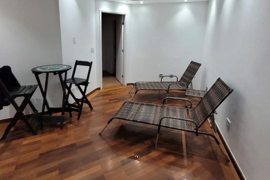 sala de apartamento para alugar com 3 quartos, 147m² em Vila Mathias, Santos
