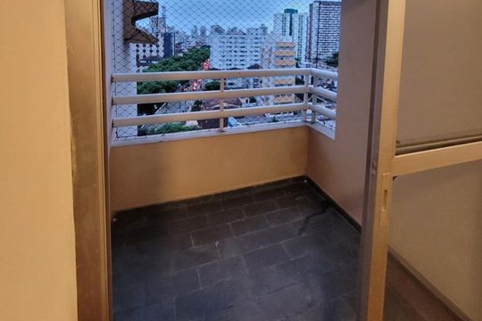 Varanda de apartamento para alugar com 3 quartos, 147m² em Vila Mathias, Santos