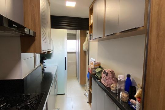 Cozinha de apartamento à venda com 3 quartos, 88m² em Barra Funda, São Paulo
