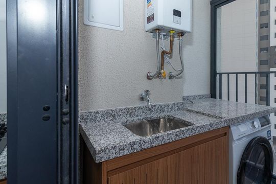 Área de Serviço de apartamento para alugar com 2 quartos, 47m² em Vila Anastácio, São Paulo