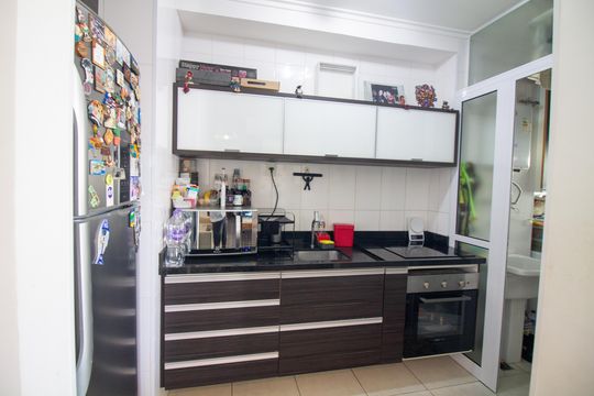Cozinha de kitnet/studio à venda com 1 quarto, 60m² em Campo Belo, São Paulo