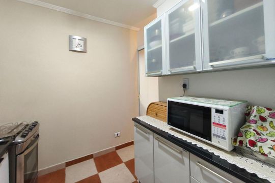 Cozinha de apartamento à venda com 2 quartos, 57m² em Jardim Novo Campos Eliseos, Campinas