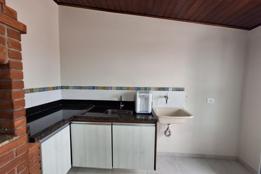 Área gourmet de apartamento à venda com 2 quartos, 76m² em Vila Floresta, Santo André