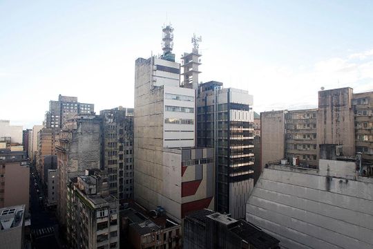 Área Comum - Terraço Vista de apartamento à venda com 1 quarto, 40m² em Centro Histórico, Porto Alegre