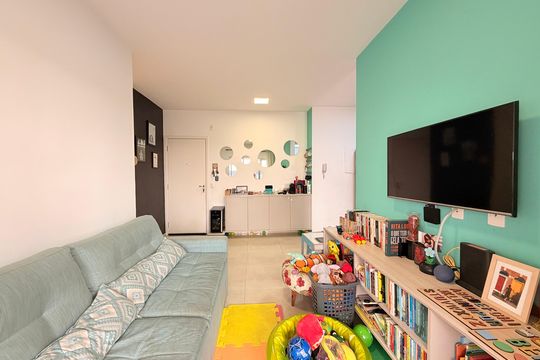 Sala de apartamento à venda com 2 quartos, 69m² em Parque Residencial Nove de Julho, Jundiaí