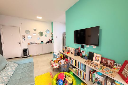 Sala de apartamento à venda com 2 quartos, 69m² em Parque Residencial Nove de Julho, Jundiaí