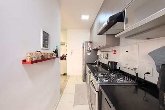 Cozinha de apartamento à venda com 2 quartos, 69m² em Parque Residencial Nove de Julho, Jundiaí