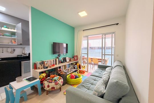 Sala de apartamento à venda com 2 quartos, 69m² em Parque Residencial Nove de Julho, Jundiaí