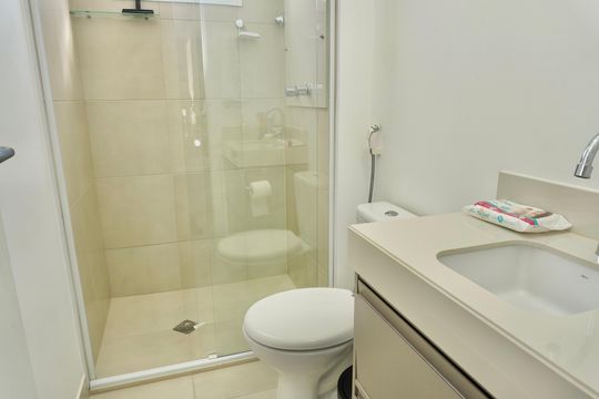 Banheiro Social de apartamento à venda com 2 quartos, 62m² em Nova Vista, Belo Horizonte