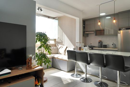 Sala  de apartamento à venda com 2 quartos, 62m² em Nova Vista, Belo Horizonte