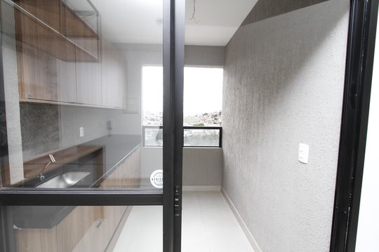 Varanda da Sala de apartamento à venda com 2 quartos, 59m² em Estoril, Belo Horizonte