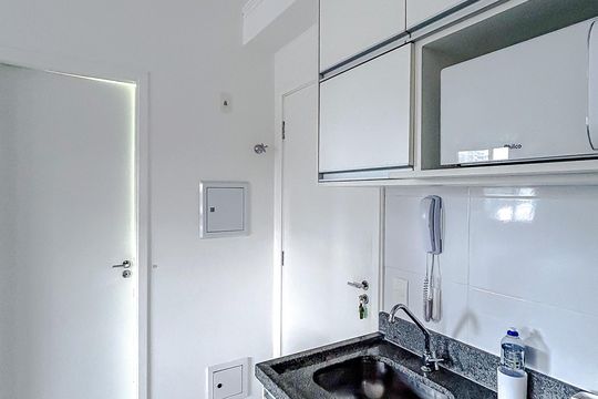 Cozinha de kitnet/studio à venda com 1 quarto, 26m² em Tatuapé, São Paulo