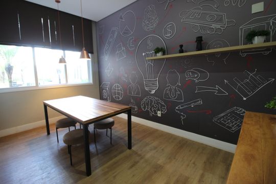 Área comum - Sala de estudos de apartamento à venda com 2 quartos, 83m² em Centro, Osasco