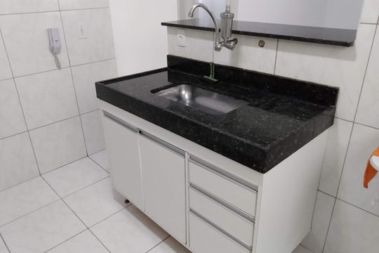 Cozinha de apartamento à venda com 2 quartos, 62m² em Arpoador, Contagem