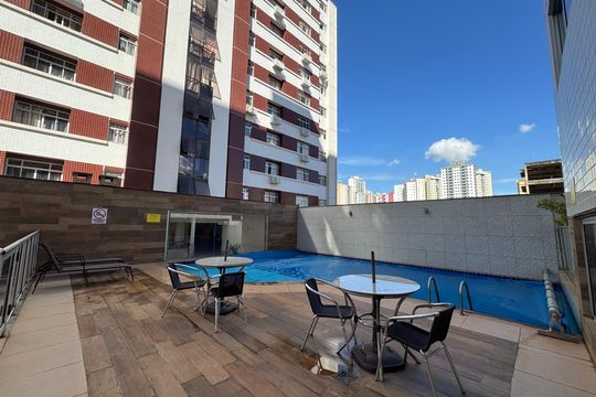 Área comum - Piscina de apartamento à venda com 1 quarto, 28m² em Águas Claras, Brasília