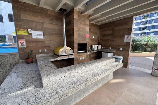 Área comum - Churrasqueira de apartamento à venda com 1 quarto, 28m² em Águas Claras, Brasília