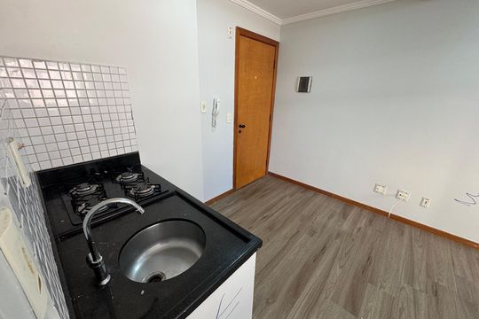 Cozinha de apartamento à venda com 1 quarto, 28m² em Águas Claras, Brasília