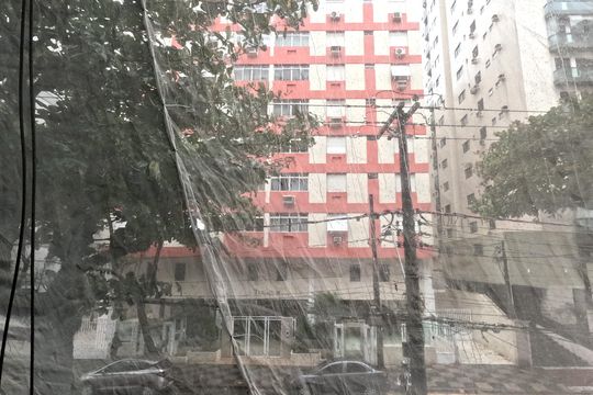Vista da Sala de apartamento para alugar com 2 quartos, 86m² em Aparecida, Santos